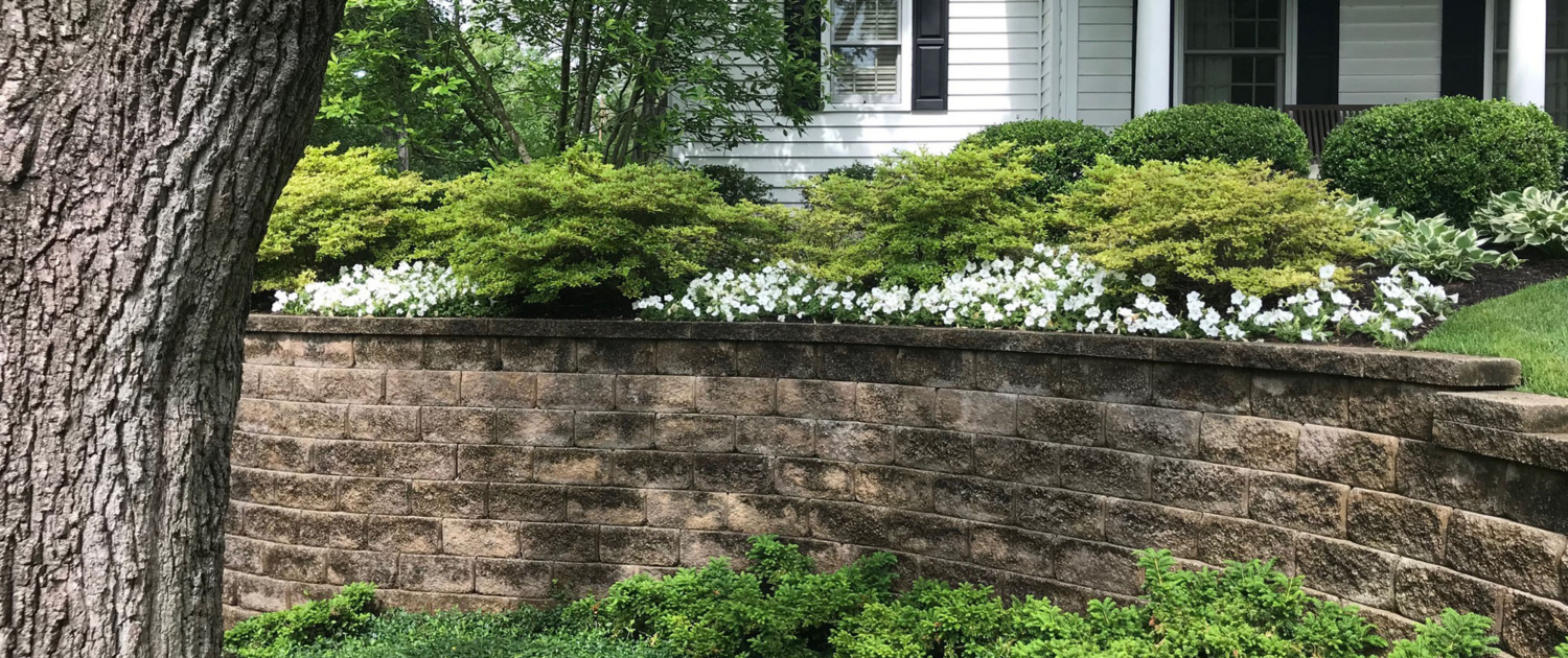 Client Photo Retaining Wall With Flowers