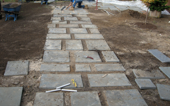 Client Photo Stone Walkway