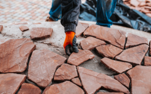 Tiling With Natural Stone Imitation Tiles